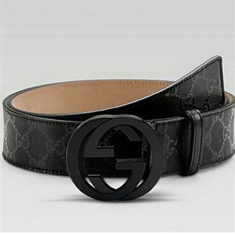 all black gucci belt men